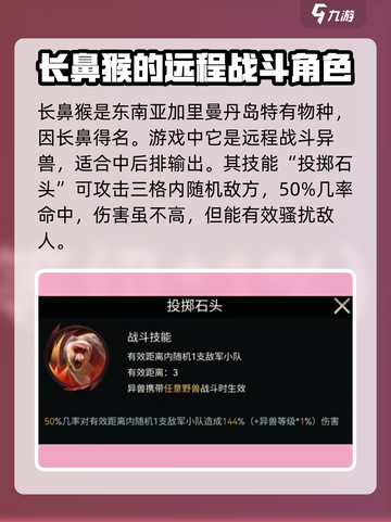 野兽领主新世界长鼻猴怎么样介绍截图2