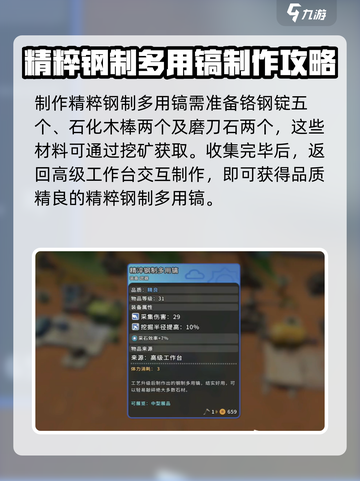 沙石镇时光🔥前期快速获取高级镐子攻略分享！截图4
