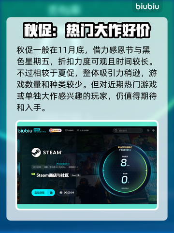 Steam夏促秋促优惠大比拼💥哪场促销更能省？🎮截图3