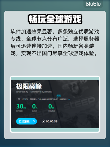 极限巅峰🔥不卡顿必备加速器推荐🎮截图4