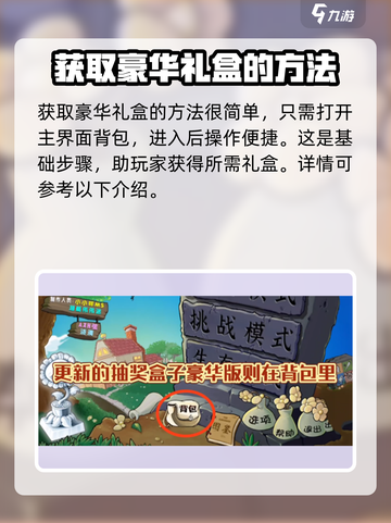 植物大战僵尸杂交版豪华礼盒在哪介绍截图2