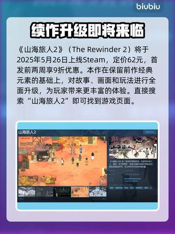 山海旅人2steam名称大曝光！游戏党必看👇🎮截图2