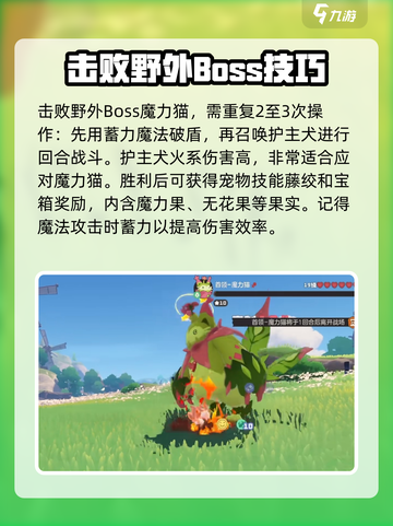 洛克王国手游野外boss魔力猫怎么打介绍截图4