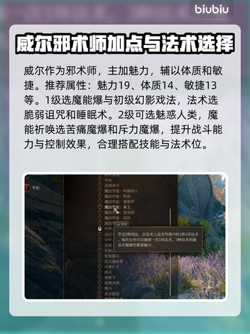 博德之门3威尔加点🔥最强搭配推荐来啦！截图2