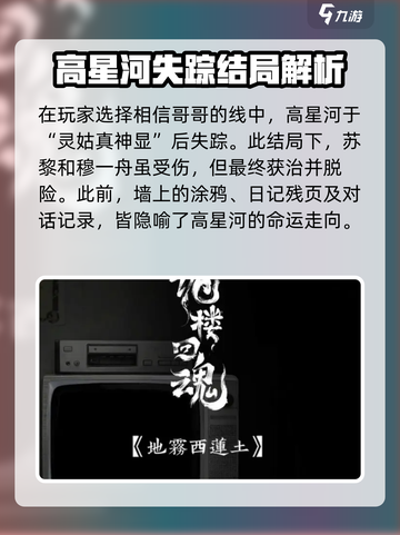 诡楼回魂高星河去哪了介绍截图4