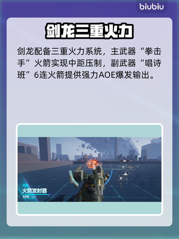🎮解限机剑龙技能全解析！秒杀boss不是梦🔥截图2