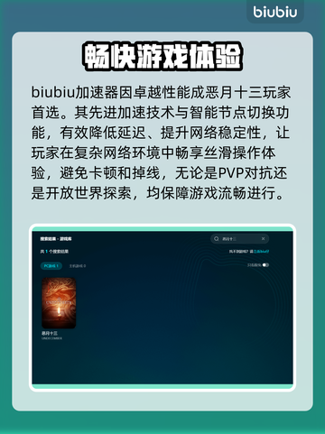 恶月十三掉线延迟？👉这款游戏加速器超好用！🎮🚀截图3