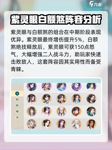 江湖如梦紫灵眼阵容🔥超强搭配攻略来啦！截图3