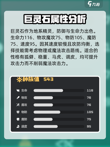 洛克王国世界巨灵石技能搭配攻略介绍截图2
