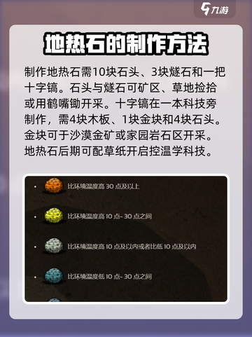 饥荒新家园🔥地热石制作方法大公开！截图2