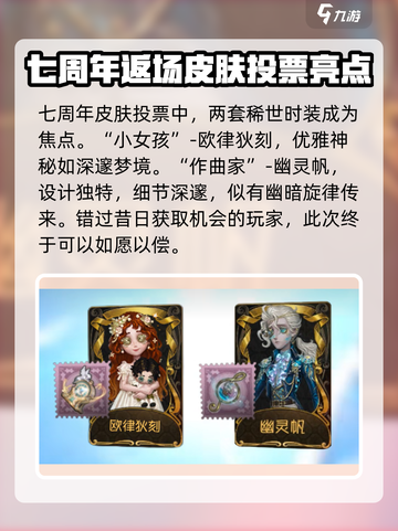 第五人格七周年返场皮肤介绍介绍截图2