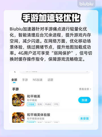 💥和平精英闪退？速用加速器解决！🎮截图3