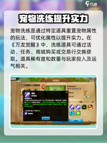 万龙觉醒💥宠物洗练玩法大揭秘！🔥截图2