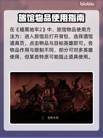 暗黑地牢2旅馆物品用法🌟超全技巧曝光！截图2