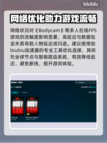 💥Bodycam掉帧卡顿？延迟掉线急救指南！🎥⚡截图3