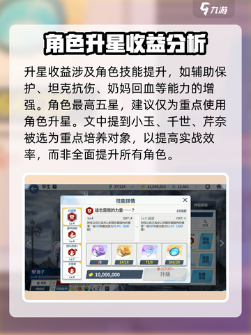 蔚蓝档案常用角色升星收益有什么用介绍截图2