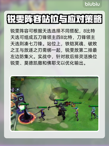 云顶之弈S10🔥锐雯阵容搭配攻略✨截图3