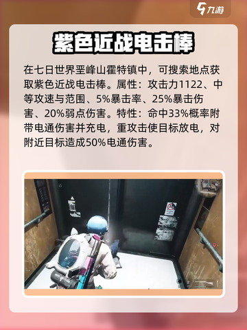 七日世界⚡电击棒超详细获取攻略！玩家必看🔥截图2