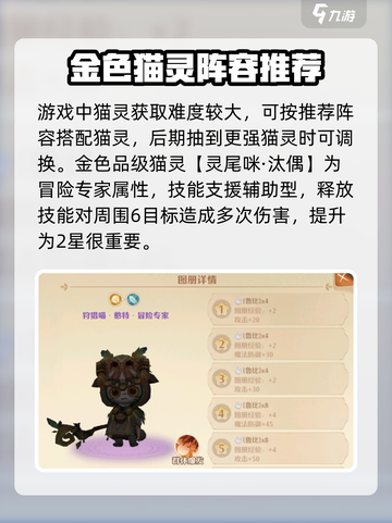 森之国度🔥猫灵阵容搭配推荐✨新手必看！截图2