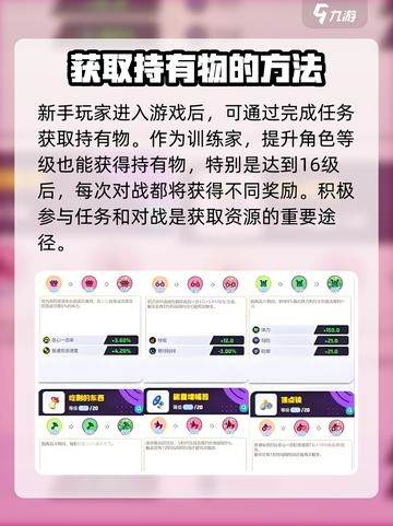 宝可梦大集结持有物获得途径分享介绍截图3
