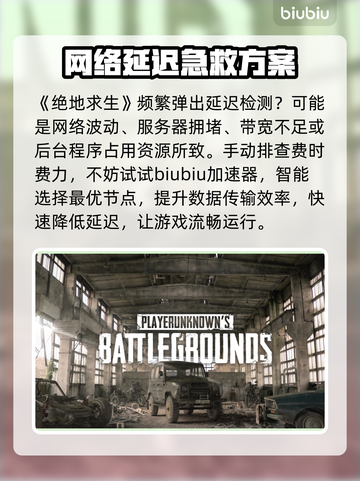 💥绝地求生网络延迟终极解决方法！🎮截图2