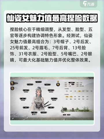 鬼谷八荒仙姿女捏脸教程介绍截图2