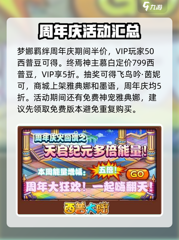 西普大陆周年庆是什么时候介绍截图3