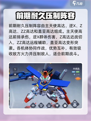 高达钢铁之诗前期阵容搭配介绍截图4
