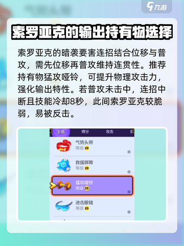宝可梦大集结索罗亚克持有物怎么选介绍截图2