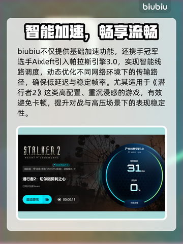 🎮《潜行者2》掉帧严重？加速器推荐来了！💥截图4