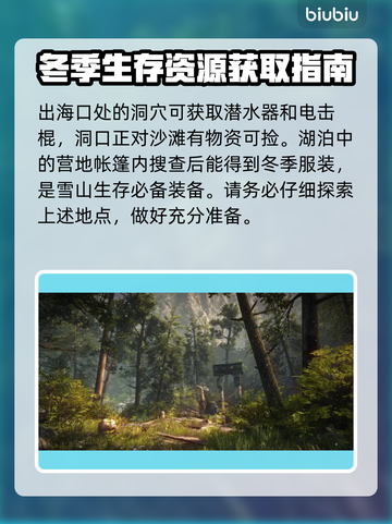 森林之子🔥超全地图资源位置攻略📍截图3