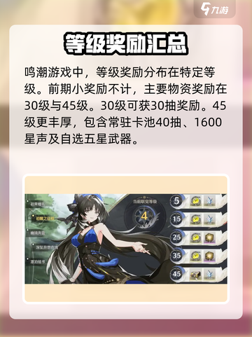 鸣潮有没有等级奖励介绍截图2