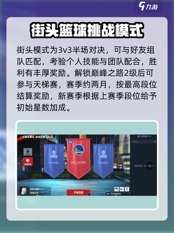 美职篮巅峰对决街头模式怎么玩介绍截图2