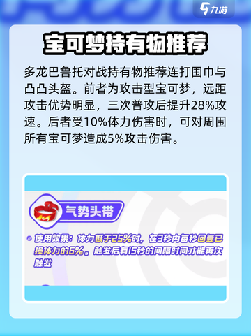 宝可梦大集结多龙巴鲁托持有物选什么介绍截图2