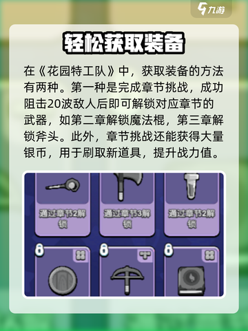🎮花园特工队装备获取全攻略！秒变神装大佬💥截图2