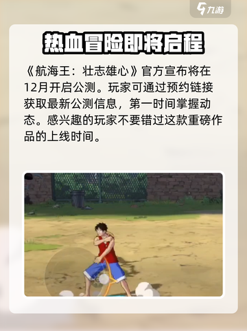 航海王壮志雄心🔥开服时间大曝光！💥截图2
