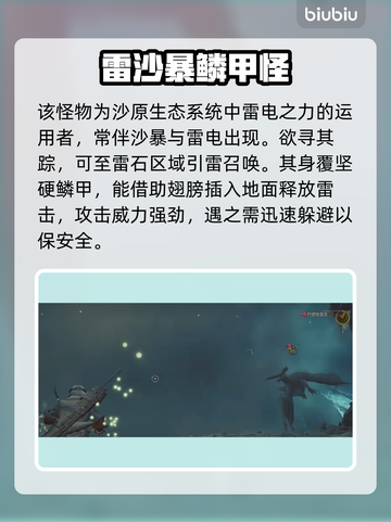 怪物猎人荒野🔥煌雷龙图鉴⚡猎人必备截图3