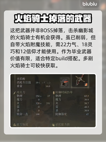 艾尔登法环🔥火焰骑士大剑配装攻略来了！截图2