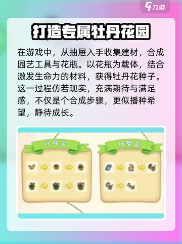 庄园合合大揭秘！牡丹花这样合成✨超简单！截图2