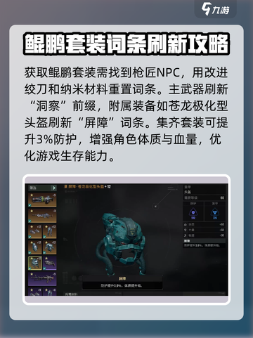 破碎之地🔥鲲鹏套装获取攻略及效果详解！截图4