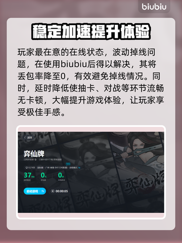 弈仙牌卡顿？这款加速器🔥让你丝滑畅玩！截图6
