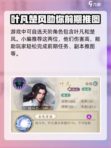 辰东群侠传🔥新手必看！初始角色推荐💡截图2