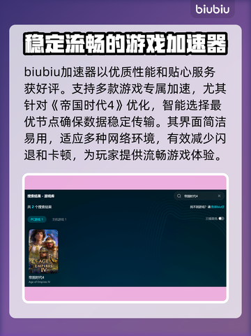 帝国时代4闪退？用这个加速器立马解决！🚀💥截图3