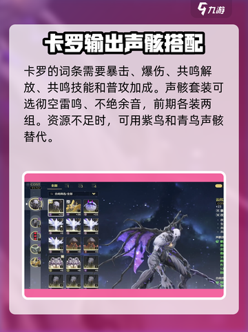 鸣潮🔥卡卡罗武器声骸最佳选择攻略来啦！截图2