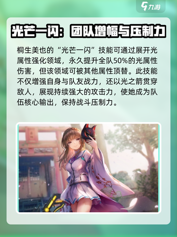 炽焰天穹桐生美也🔥：超强角色全面解析！截图4