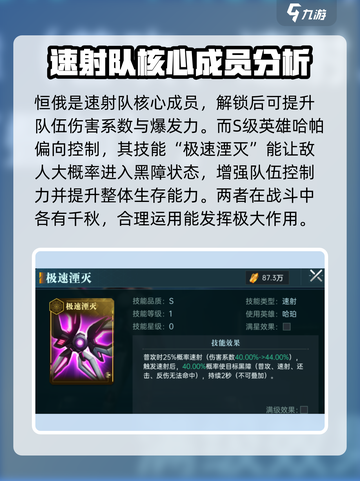 群星纪元速射队核心英雄有哪些介绍截图4