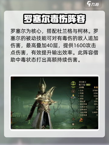 龙息神寂毒队伍搭配指南介绍截图2