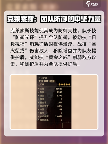 龙息神寂克莱索斯职业是什么介绍截图4