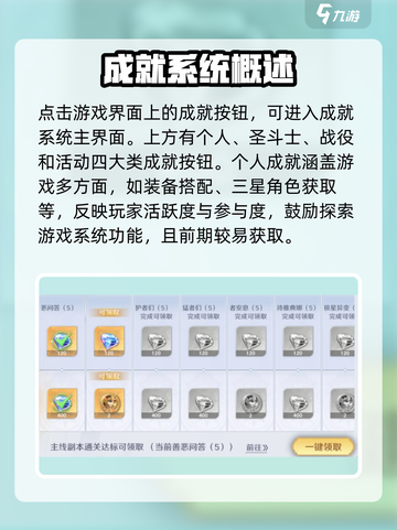 圣斗士星矢重生🔥成就系统玩法大全来了！截图2