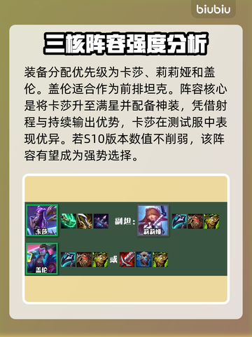 云顶之弈S10🔥最强阵容搭配推荐！💥截图3